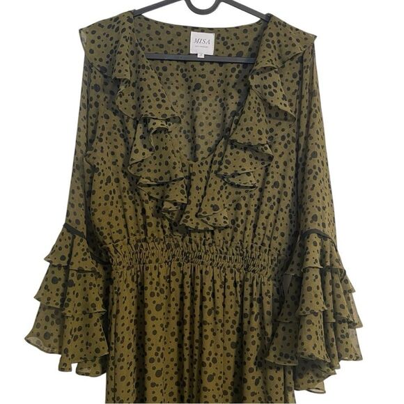 Misa Los Angeles Maristela Chiffon Maxi Dress S - Picture 6 of 9
